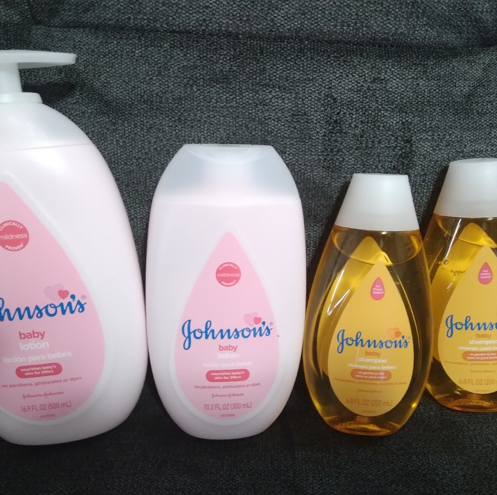 Johnson and johnson baby soap and lotion